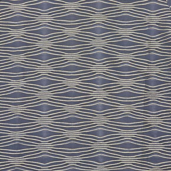 JM Collection Jacquard Metallic Top Intrepid Blue Combo XL - Picture 5 of 5